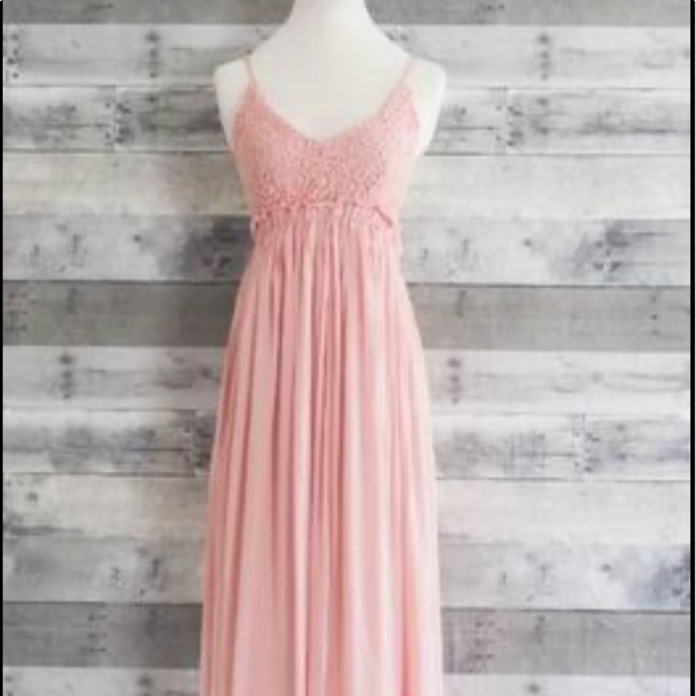Crochet top maxi dress